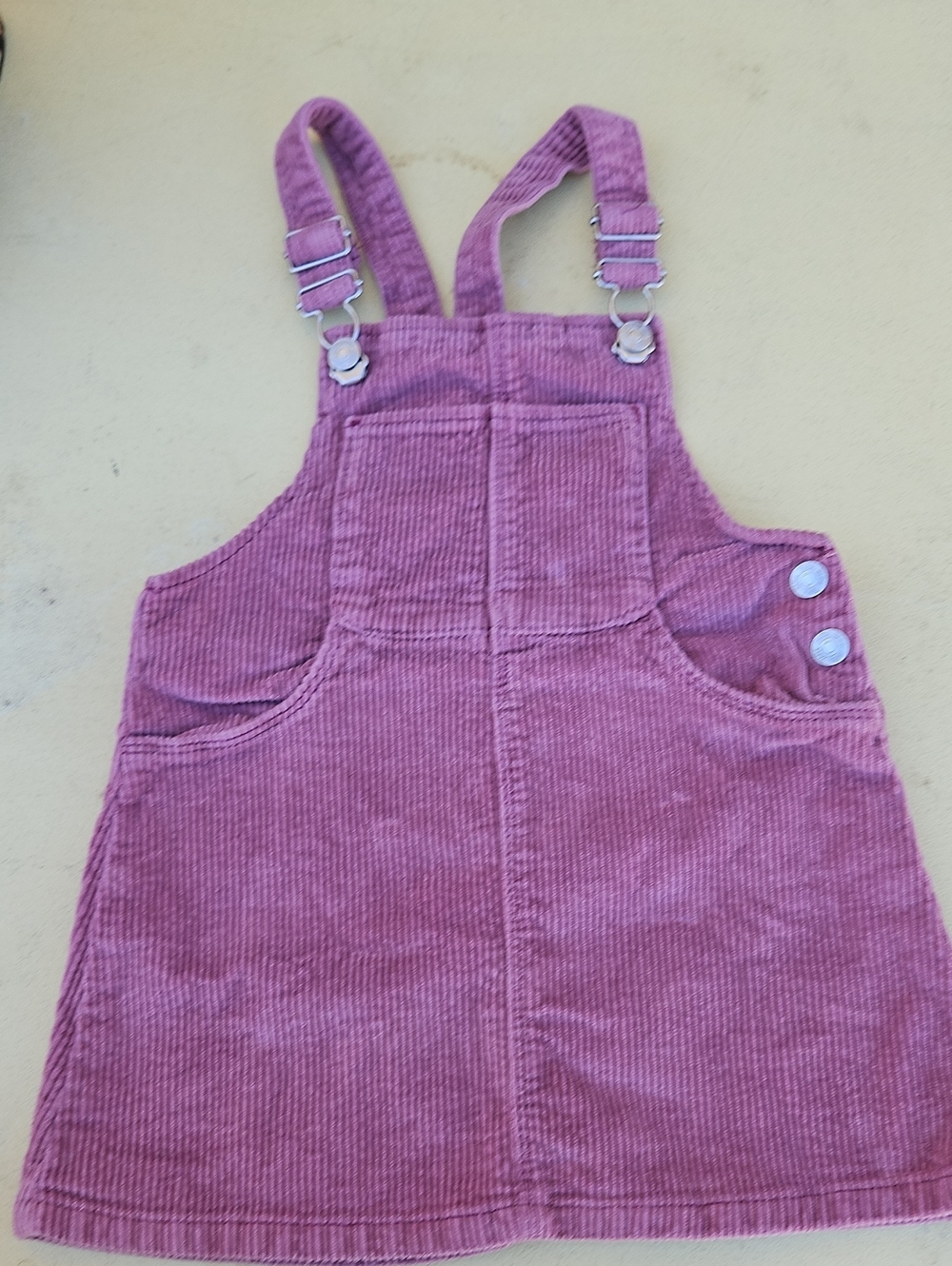 Zara Pink Corduroy Overall Dress